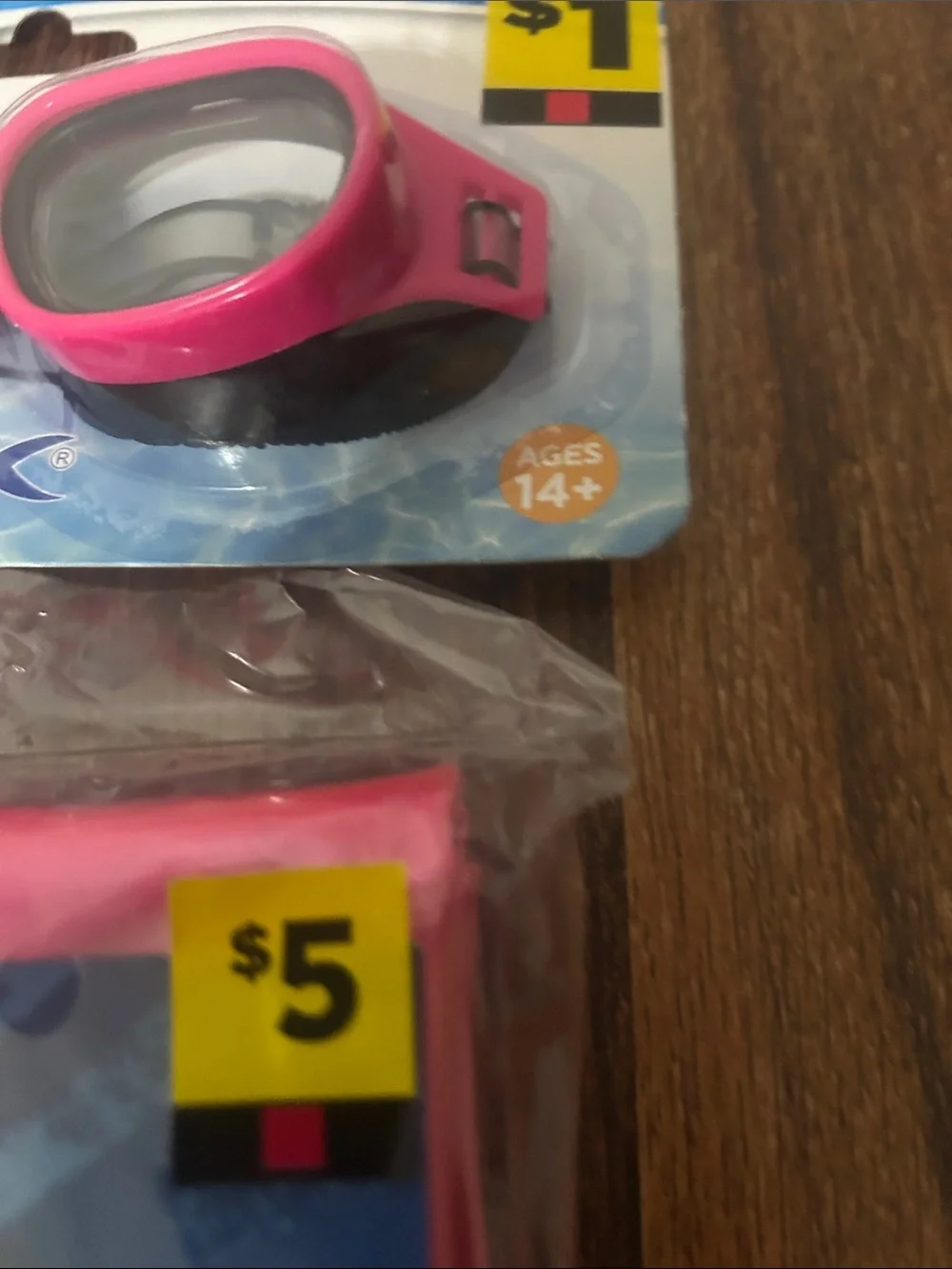 Kids Summer Days Set!! Swim Air Mat- Pink, Silver; Googles- Pink, Purple; Dice